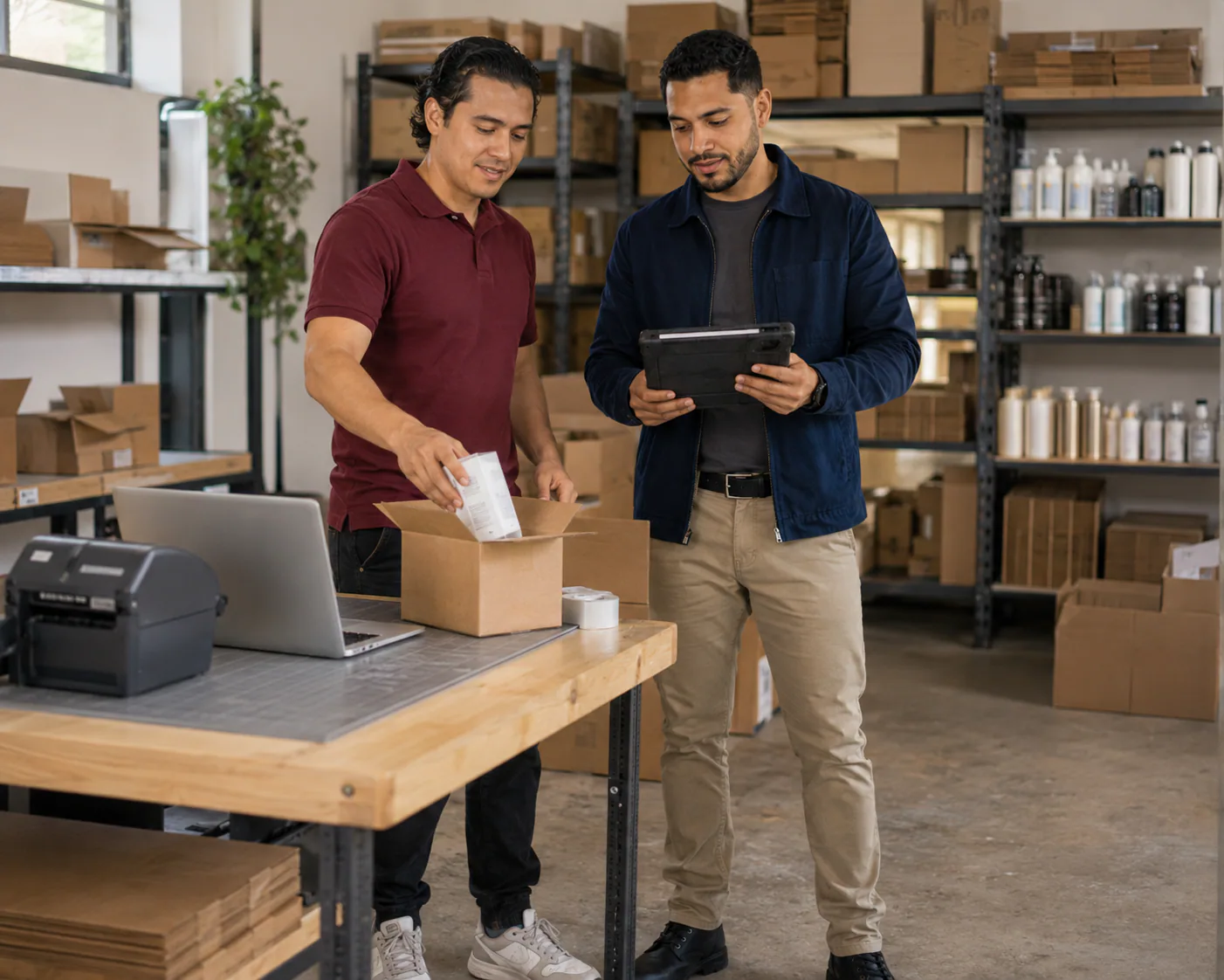 Dale Works reviewing fulfillment and operations with an ecommerce business owner