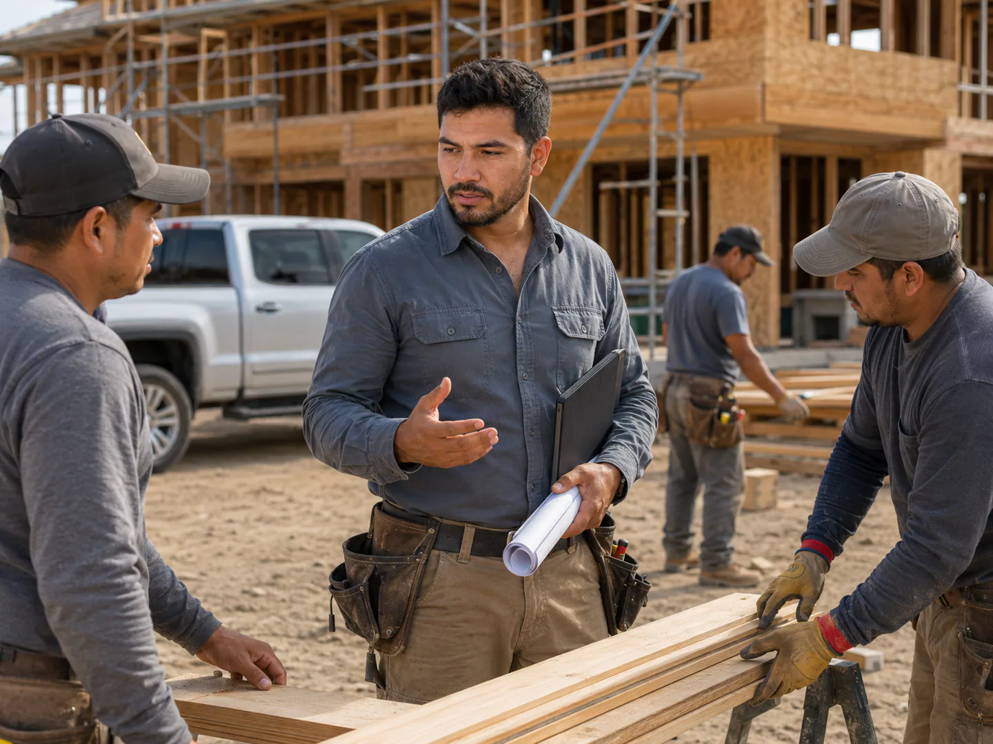 Contractor leading their own team after growing the business